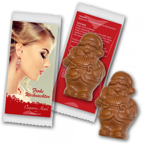Weihnachtsmann Schokolade individuell
