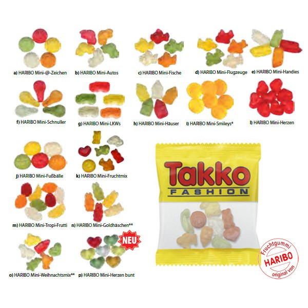 Haribo Mini-Standardformen ca. 20 g