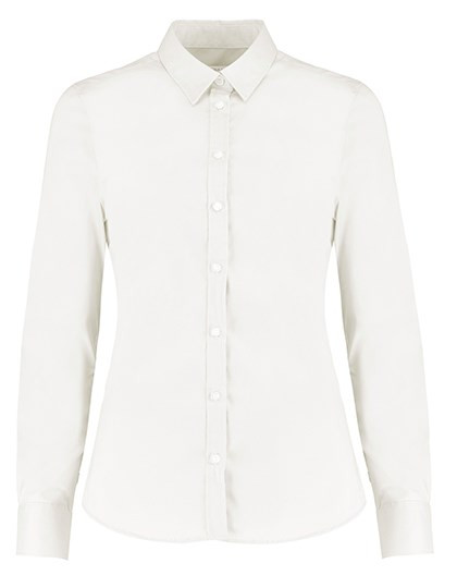 Kustom Kit - Women´s Tailored Fit Stretch Oxford Shirt Long Sleeve