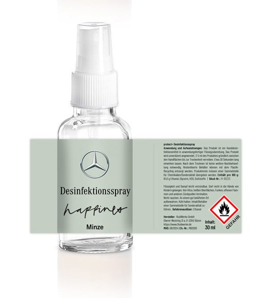 30 ml Desinfektionsmittel inkl. 4c Etikett