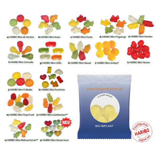 Haribo Mini-Standardformen ca. 6,5 g