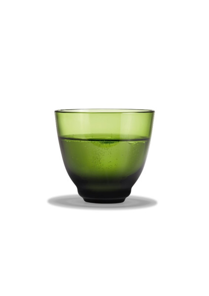 Holmegaard Flow Wasserglas olivgrün 35 cl