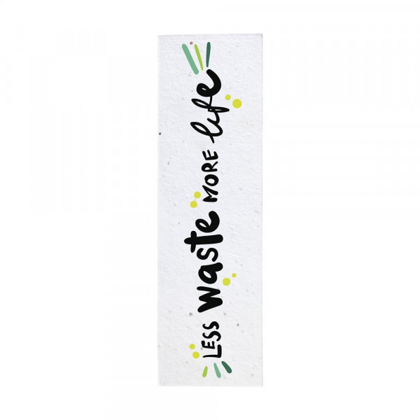 Seed Paper Bookmark Lesezeichen