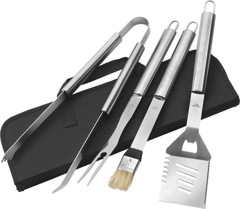 Grillbesteck aus Edelstahl Silas