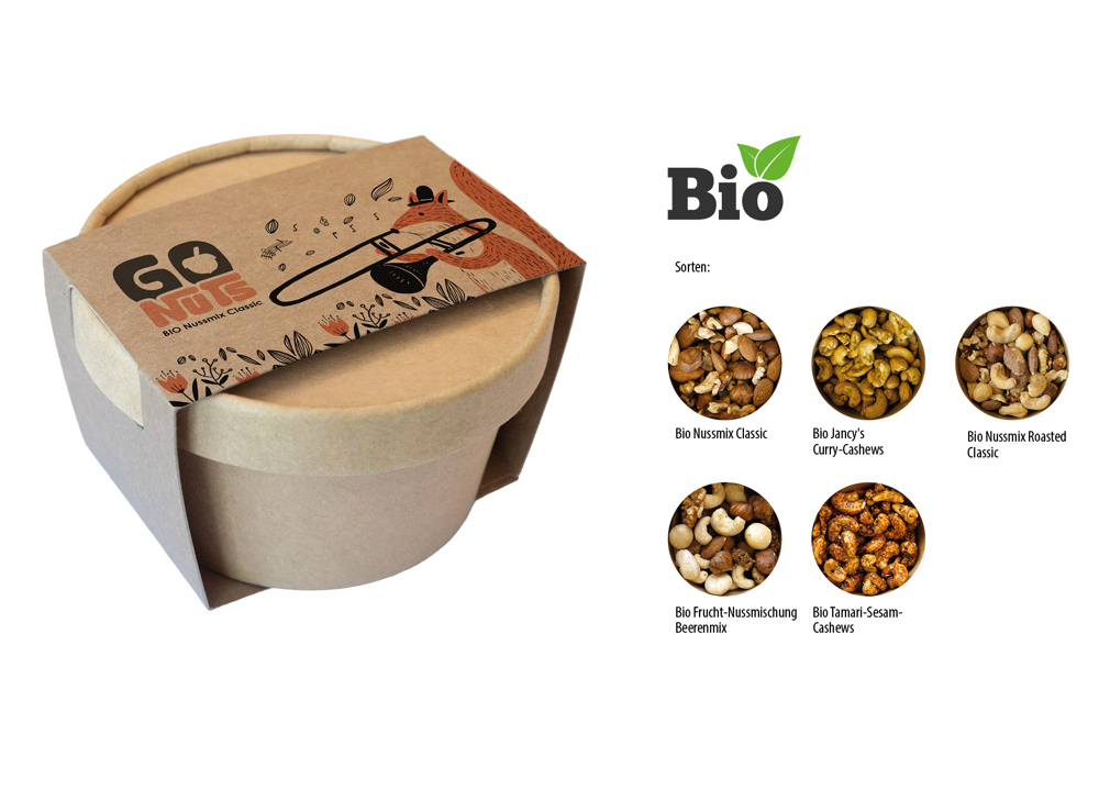 BIO Snack Cup 70 g  ,  Inhalt:  BIO Tamari-Sesam-Cashews