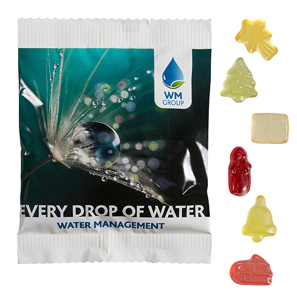 Fruchtgummi STANDARD-Formen 20 g im konventionellen Tütchen, Weihnachten