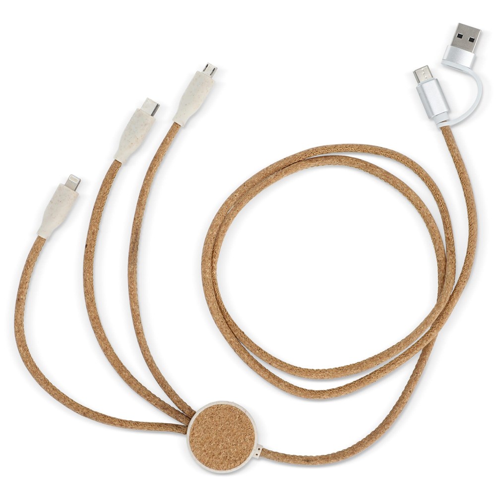  Cork 3 in 1 PD charging &amp; data cable
