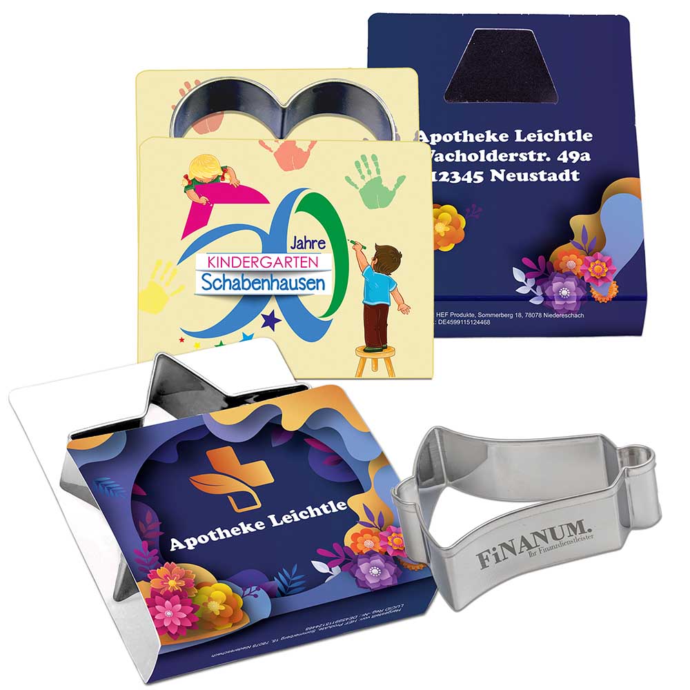 Backförmchen Single-Pack - Weihnachten - Elch 4/0-c - individuell