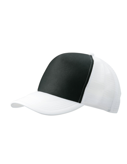Daiber - 5-Panel Polyester Mesh Cap - Black, White