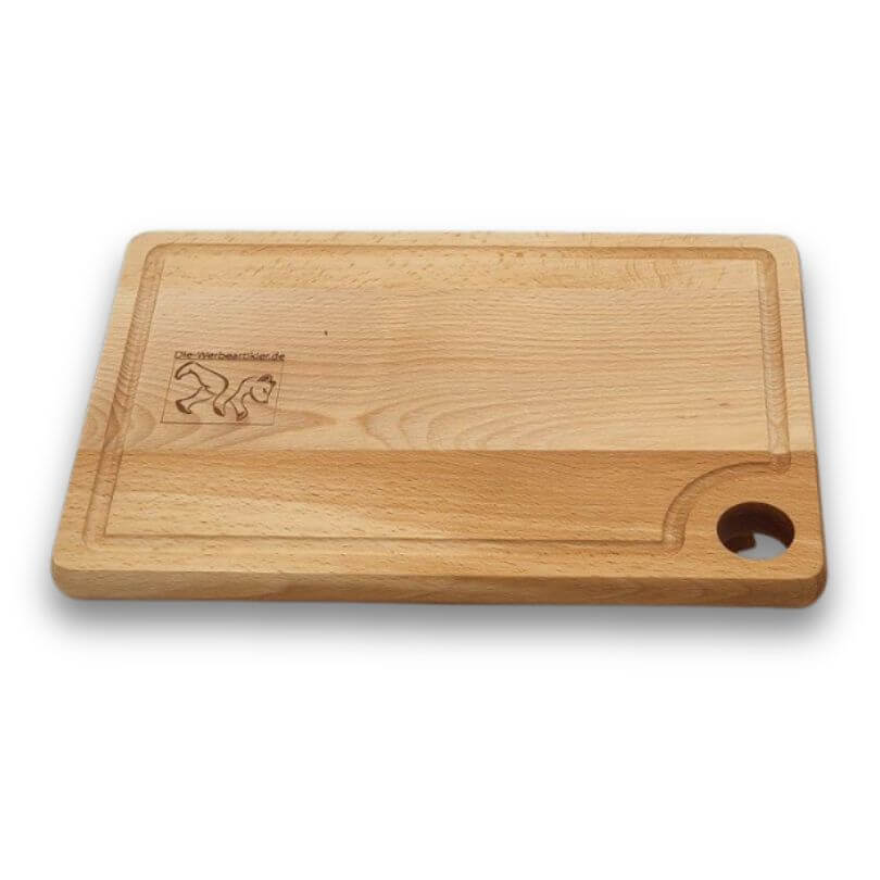 wertiges Holzbrett 26 x 18 cm